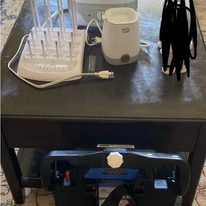 Baby Bottle Sterilizer and Warmer Set with Doona bottom car seat stroller